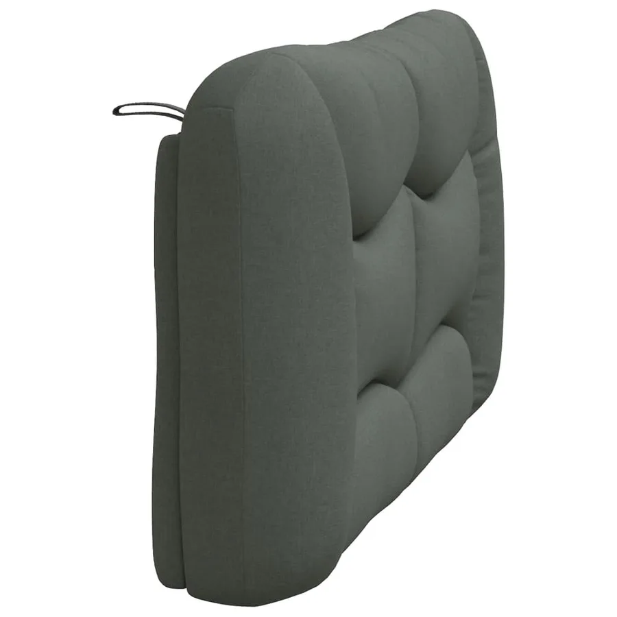 Coussin de tête de lit Hvar gris foncé 120 cm tissu - 6
