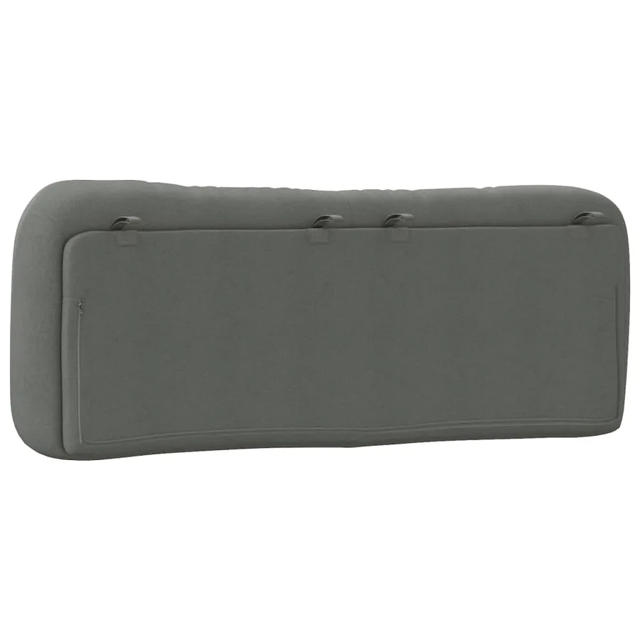 Coussin de tête de lit Hvar gris foncé 120 cm tissu - 7