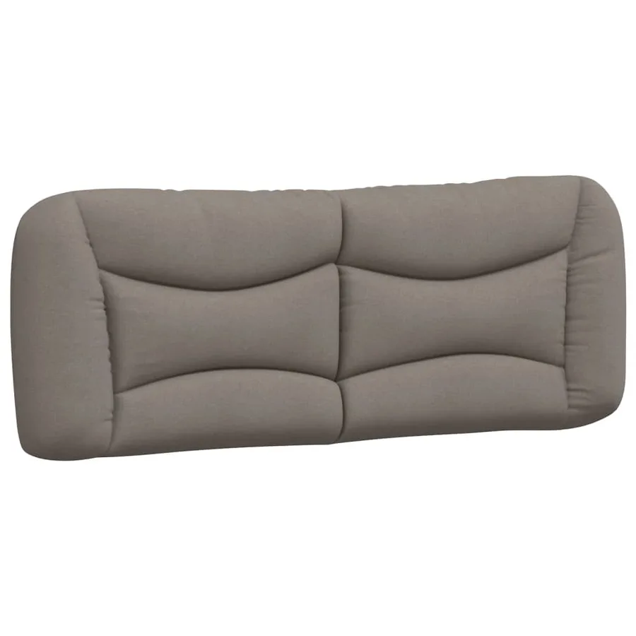 Lit avec matelas Hvar taupe 140x200 cm tissu - 5