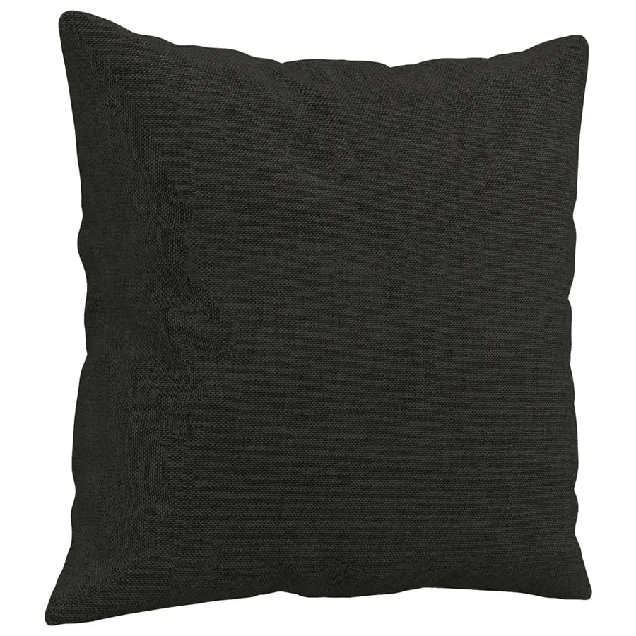 Ensemble de canapés 2 pcs avec coussins noir tissu - 7