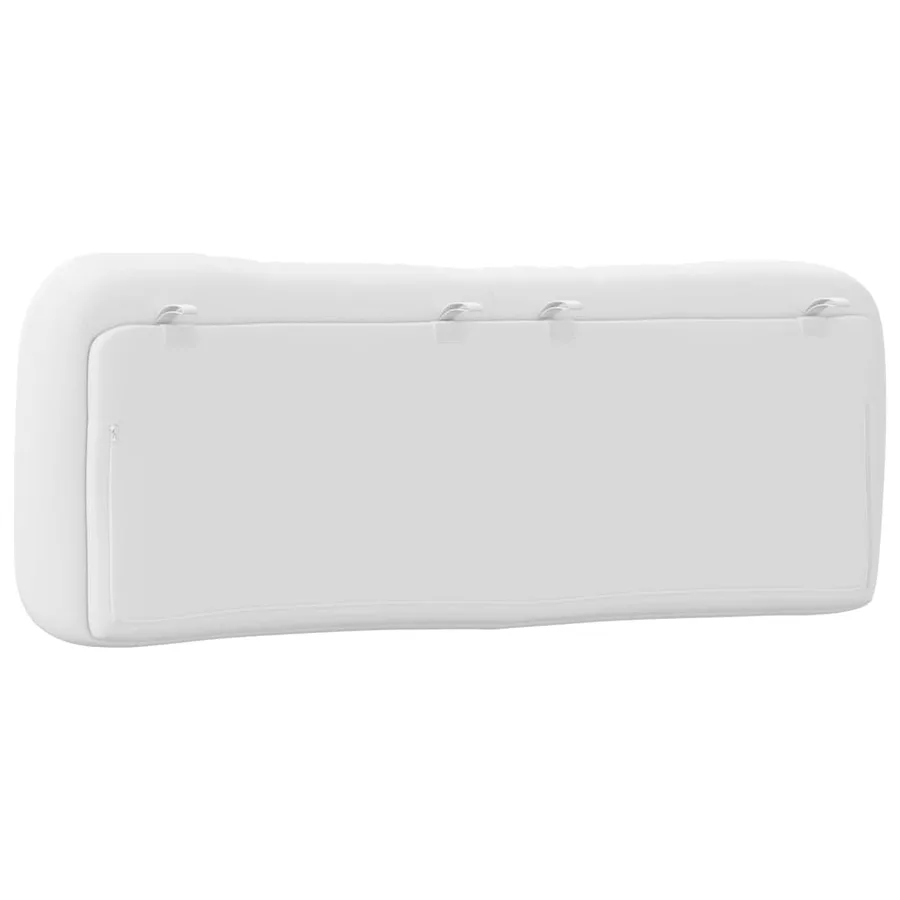 Coussin de tête de lit Hvar blanc 120 cm similicuir - 7