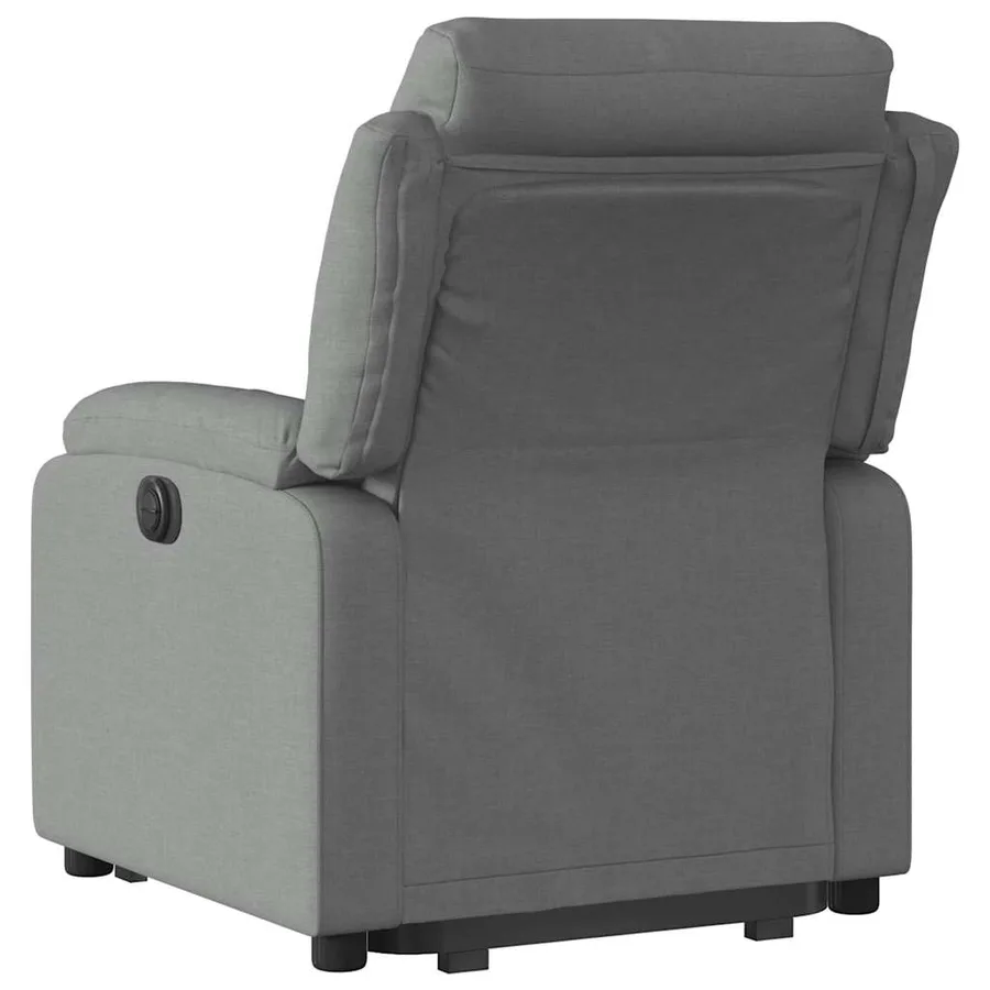 Fauteuil inclinable électrique gris foncé tissu - 5