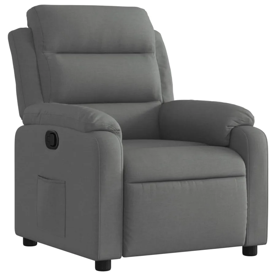 Fauteuil inclinable Gris foncé Tissu - 2