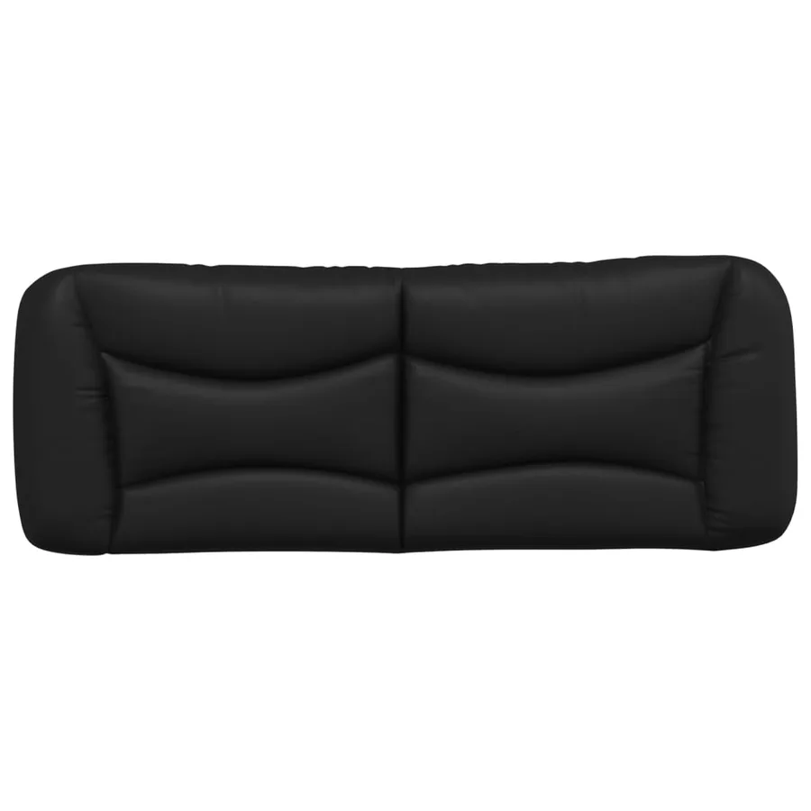 Coussin de tête de lit Hvar noir 140 cm similicuir - 5