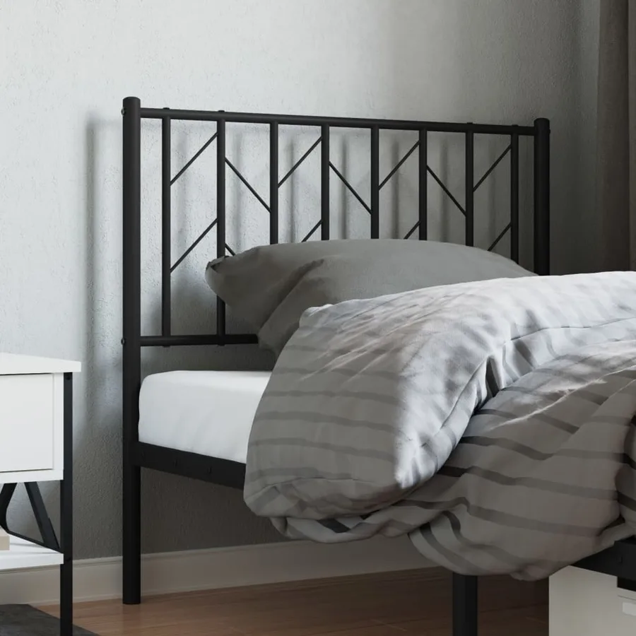 Tête de lit de remplacement métal noir 90 cm - 3