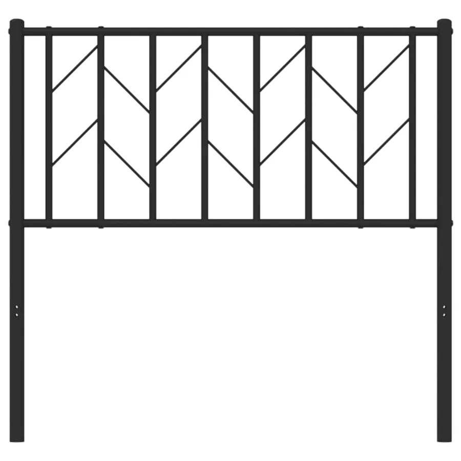 Tête de lit de remplacement métal noir 90 cm - 4