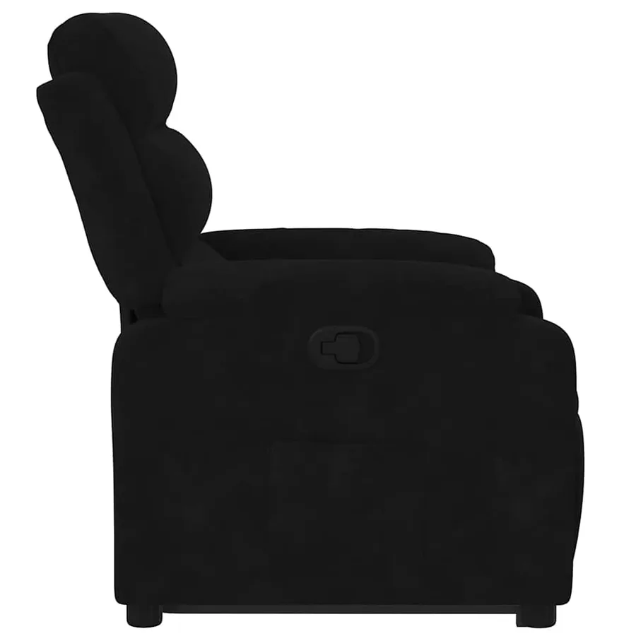 Fauteuil inclinable Noir Velours - 10