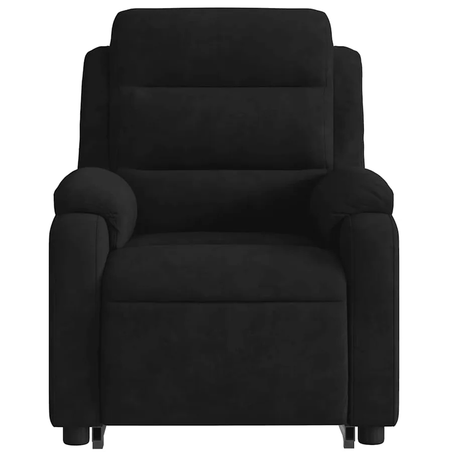 Fauteuil inclinable Noir Velours - 9