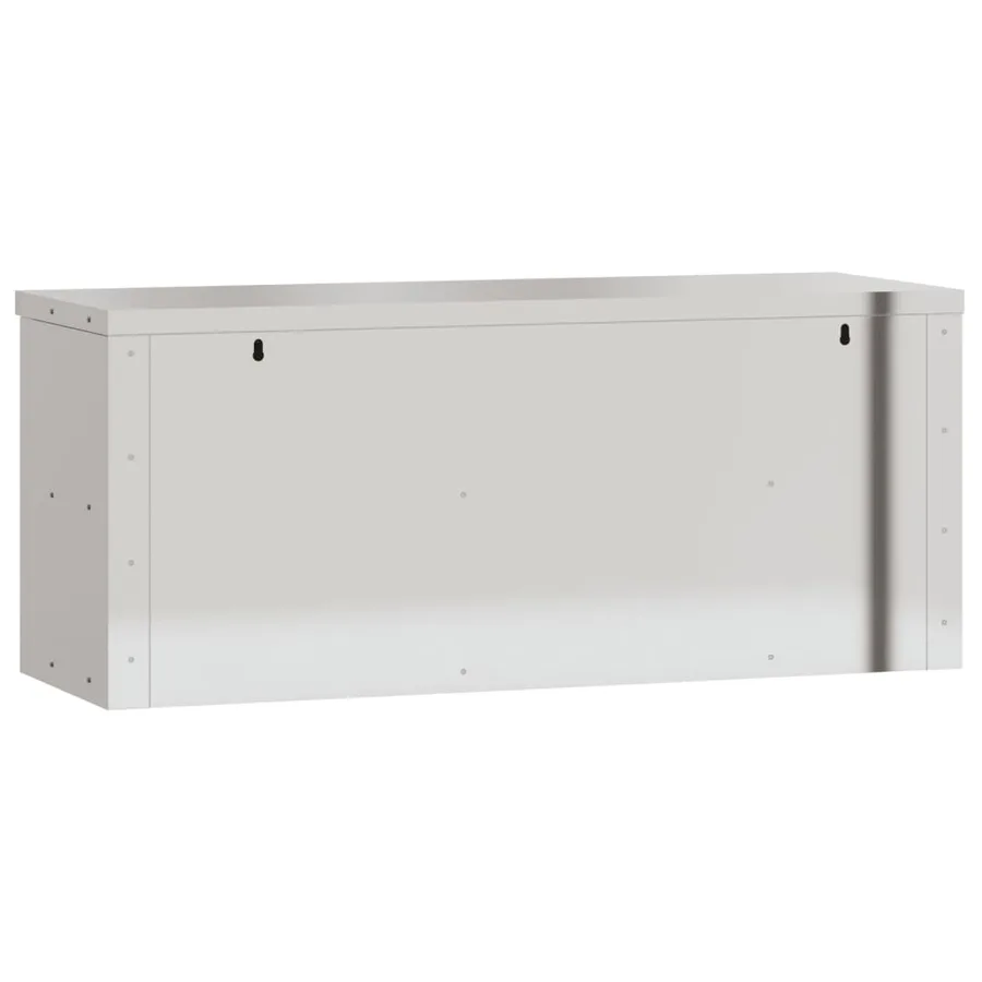 Armoire murale de cuisine avec portes coulissantes inox - 8