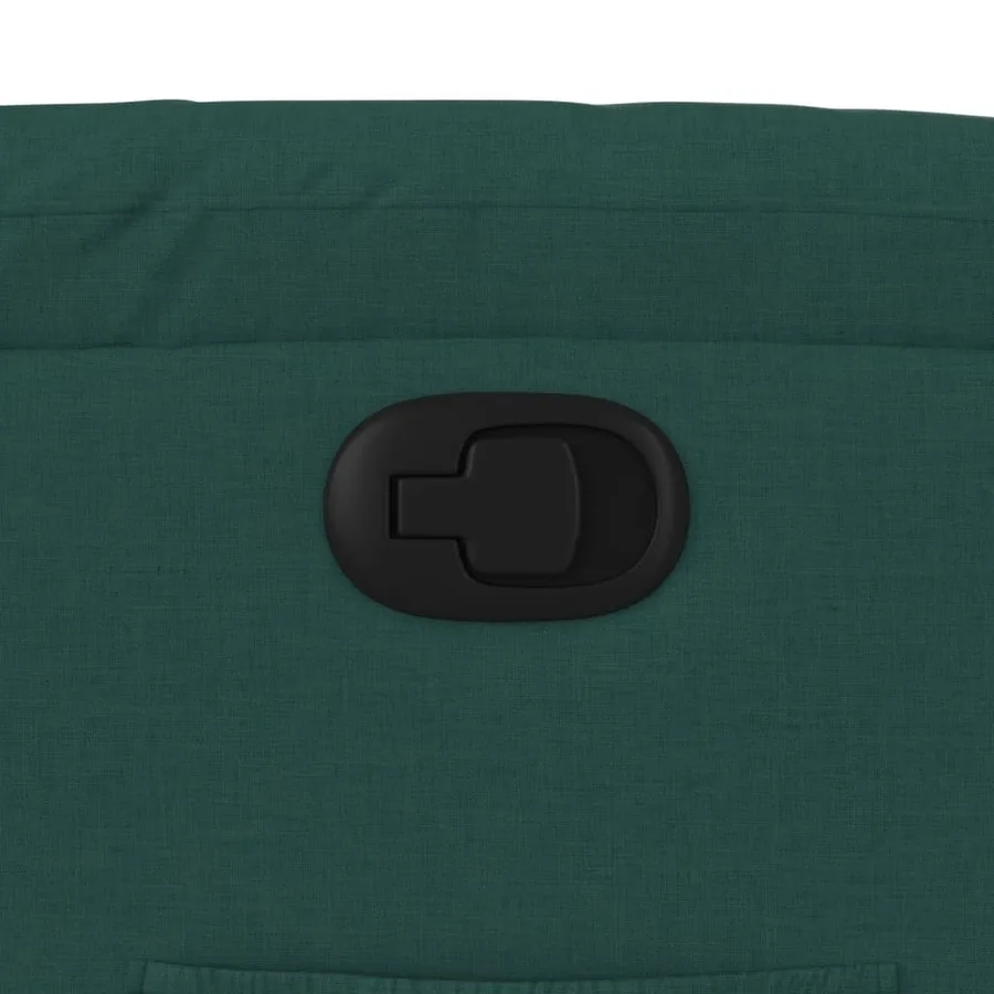 Fauteuil inclinable vert foncé tissu - 11
