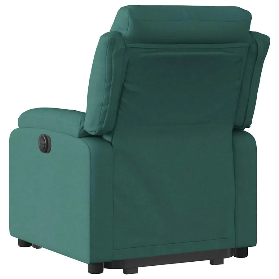 Fauteuil inclinable vert foncé tissu - 5