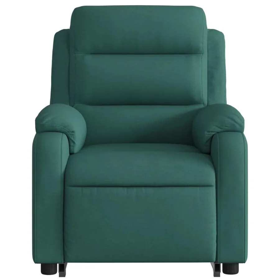 Fauteuil inclinable vert foncé tissu - 8
