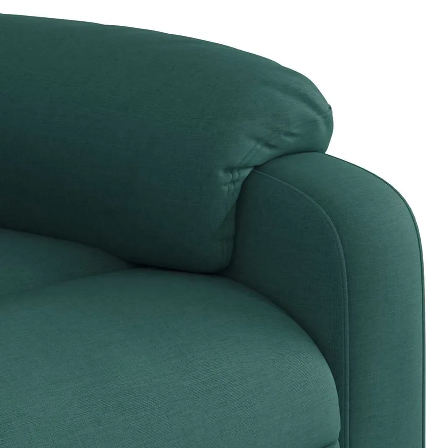 Fauteuil inclinable Vert foncé Tissu - 8
