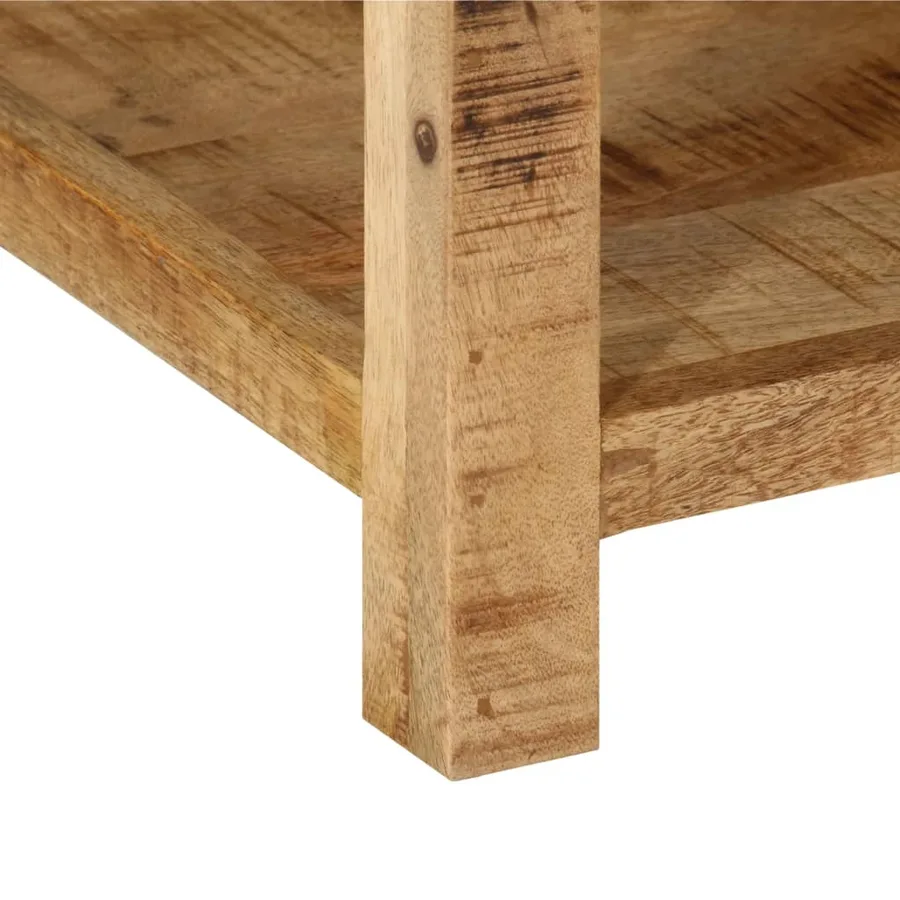Table de chevet 40x40x50 cm bois de manguier massif - 8