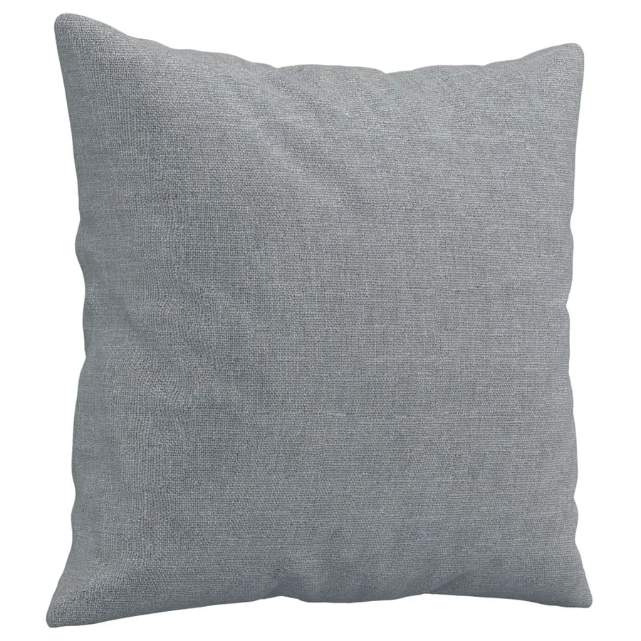 Canapé 2 places avec oreillers gris clair 120 cm tissu - 6
