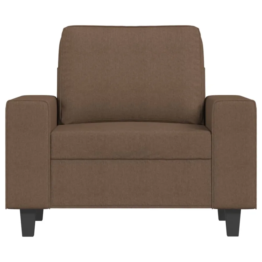 Fauteuil Marron 60 cm Tissu - 3
