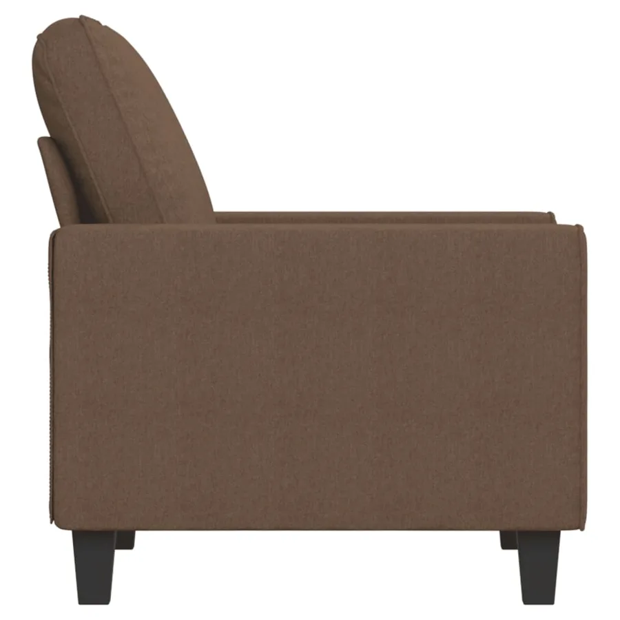 Fauteuil Marron 60 cm Tissu - 4