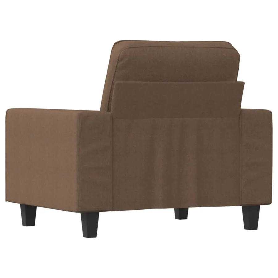 Fauteuil Marron 60 cm Tissu - 5