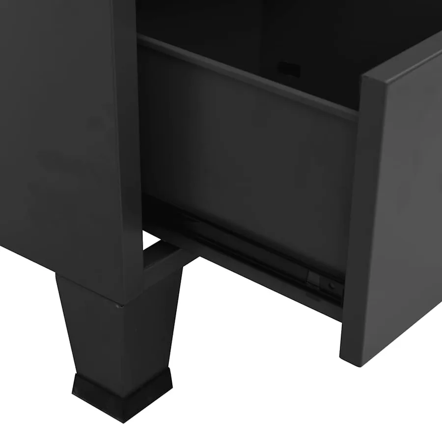 Garde-robe industrielle Anthracite 67x35x107 cm Acier - 8