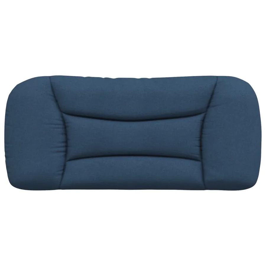 Coussin de tête de lit Hvar bleu 90 cm tissu - 5
