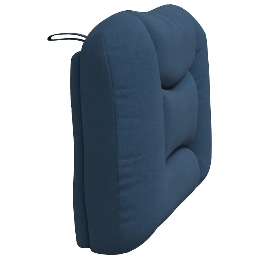 Coussin de tête de lit Hvar bleu 90 cm tissu - 6