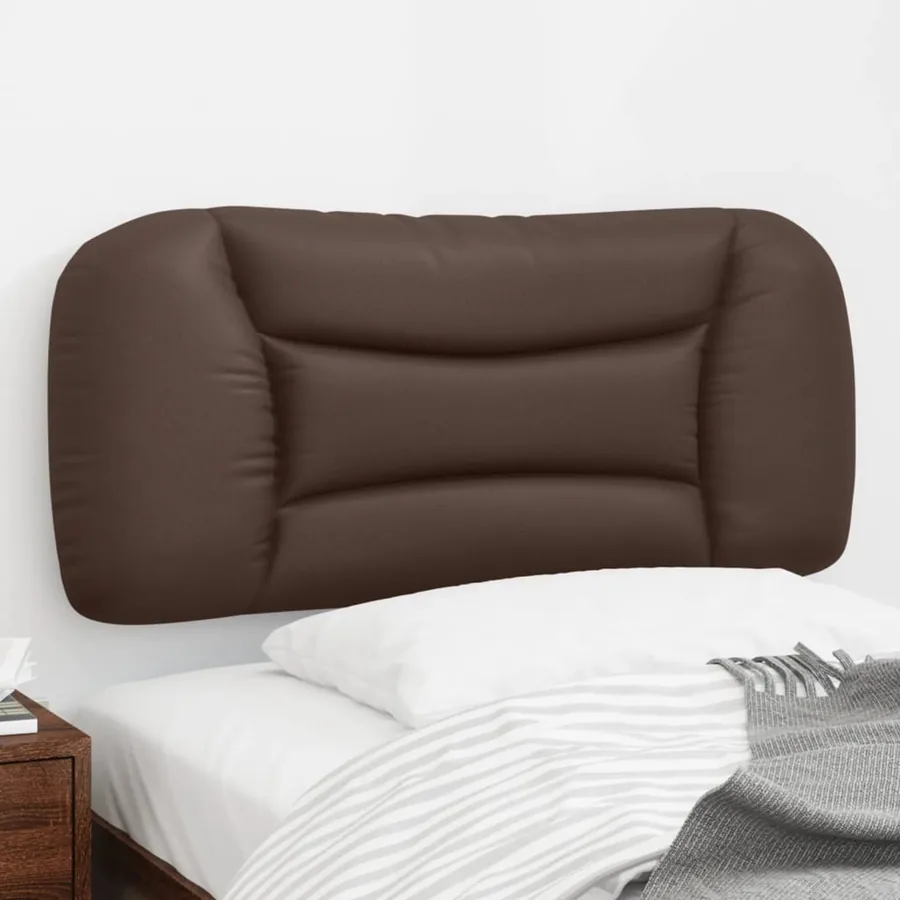 Coussin de tête de lit Hvar marron 80 cm similicuir