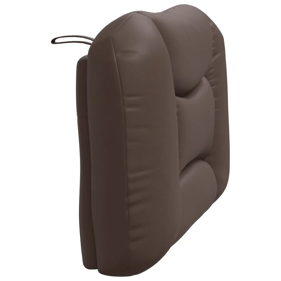 Coussin de tête de lit Hvar marron 80 cm similicuir - 6