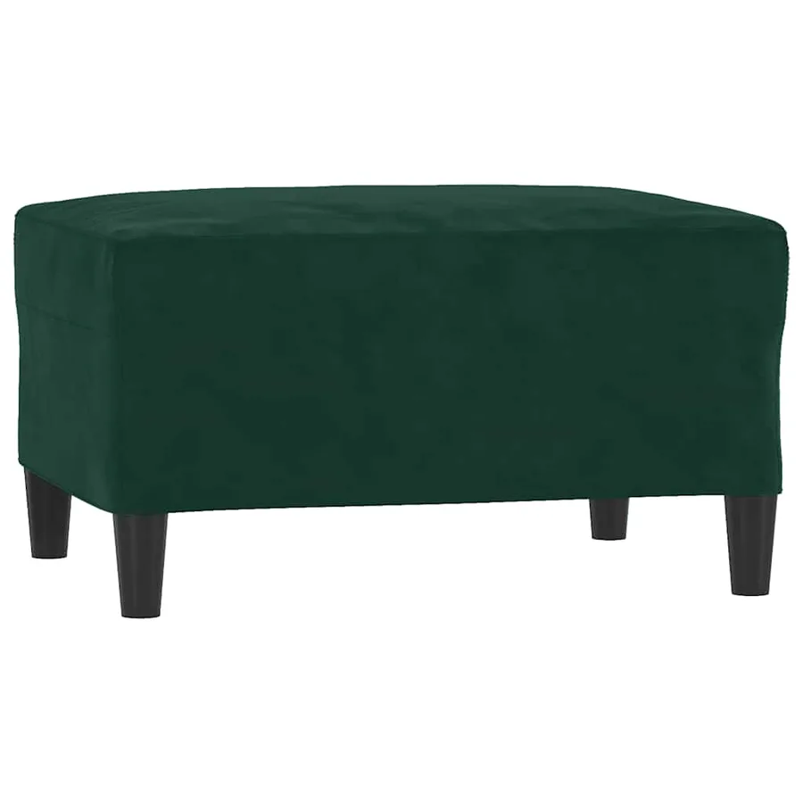 Ensemble de canapés 3 pcs avec coussins Vert foncé Velours - 5