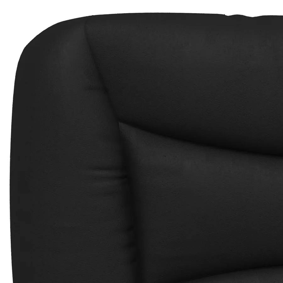 Lit avec matelas Hvar noir 90x200 cm similicuir - 6