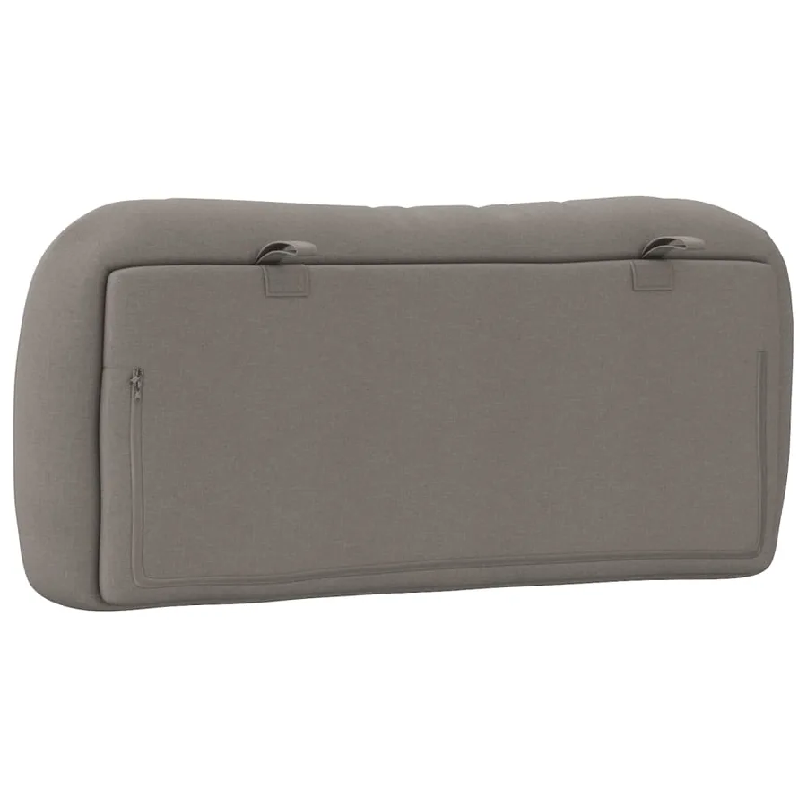 Coussin de tête de lit Hvar taupe 80 cm tissu - 7