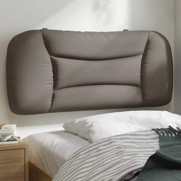 Coussin de tête de lit Hvar taupe 90 cm tissu