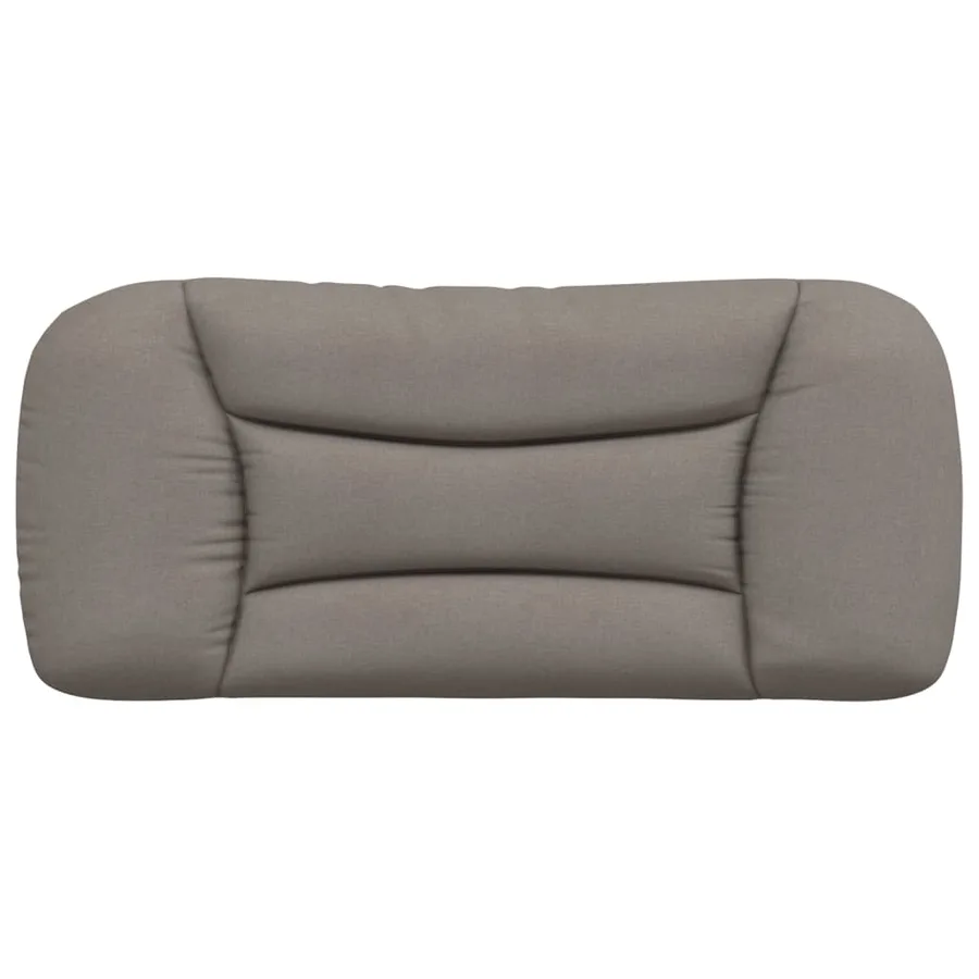 Coussin de tête de lit Hvar taupe 90 cm tissu - 5
