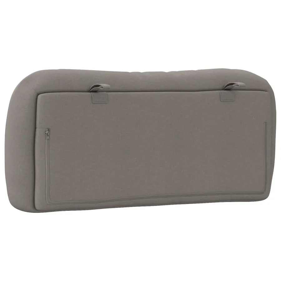 Coussin de tête de lit Hvar taupe 90 cm tissu - 7
