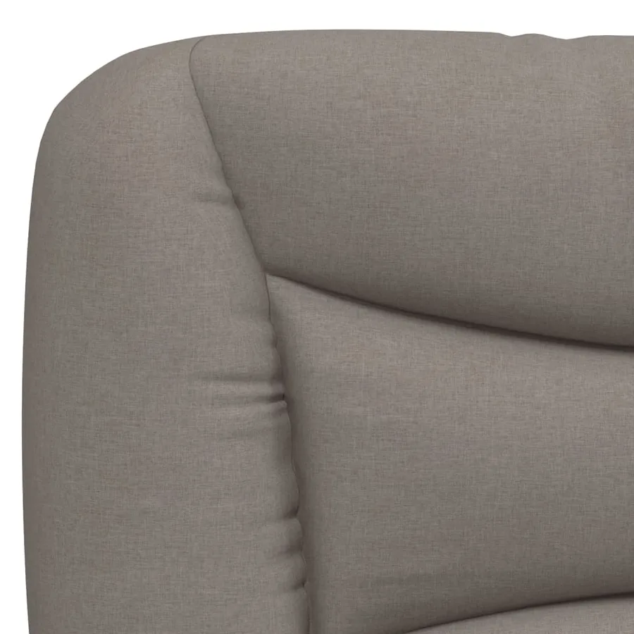 Lit avec matelas Hvar taupe 90x200 cm tissu - 7