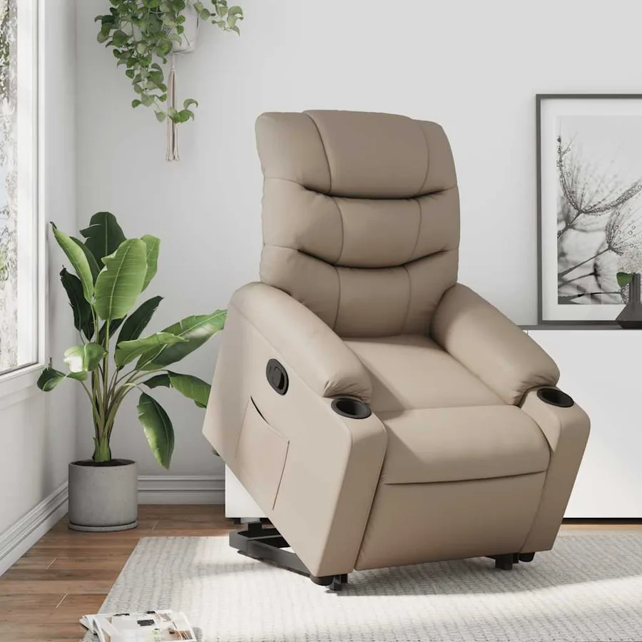 Fauteuil inclinable Cappuccino Similicuir - 16