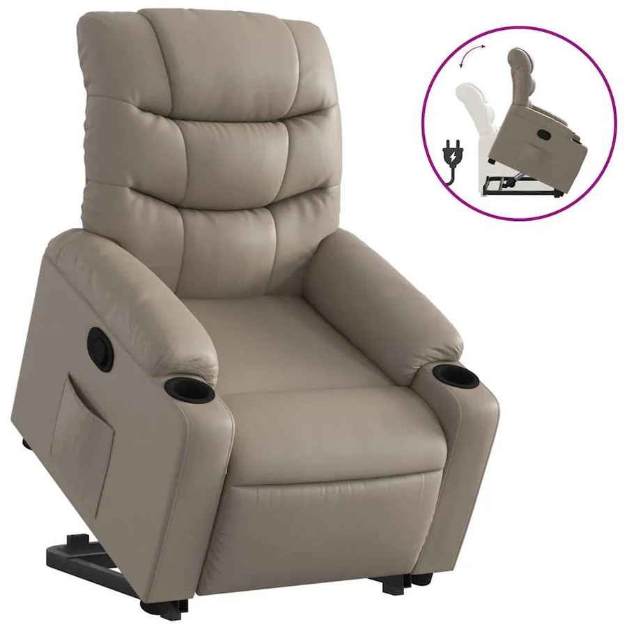 Fauteuil inclinable Cappuccino Similicuir - 2