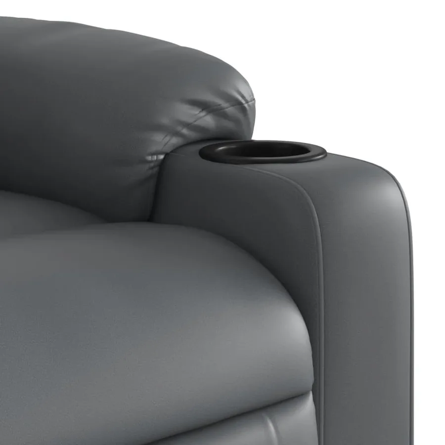 Fauteuil inclinable électrique Gris Similicuir - 11