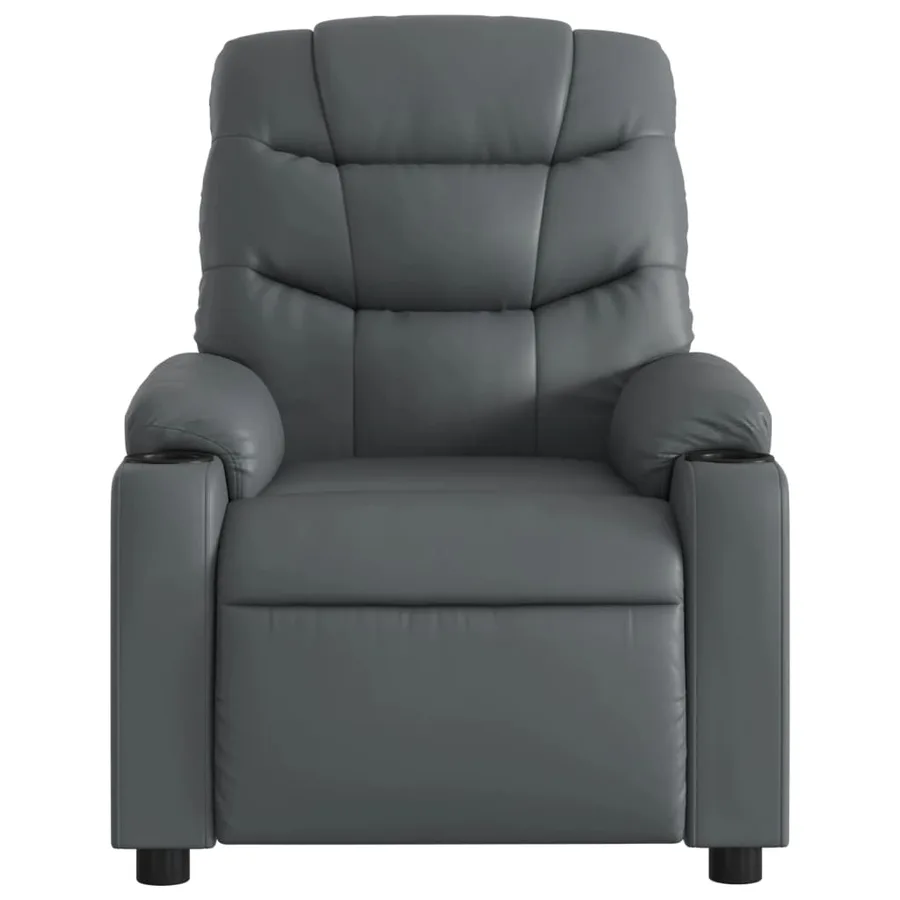 Fauteuil inclinable électrique Gris Similicuir - 9