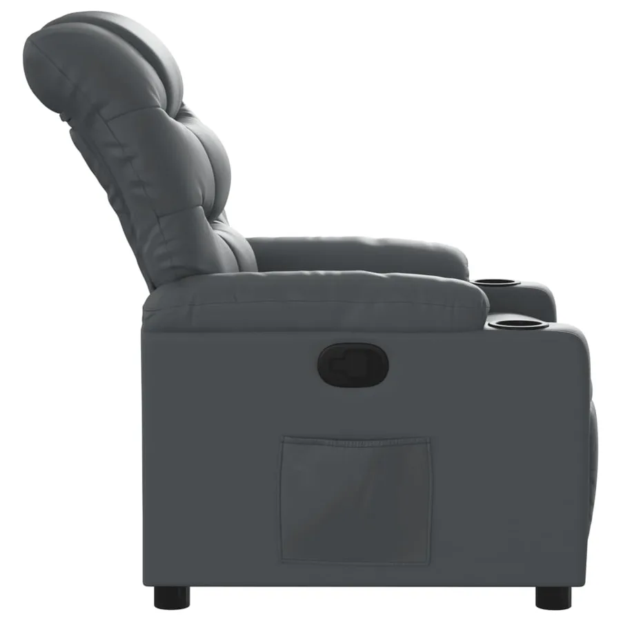 Fauteuil inclinable Gris Similicuir - 7