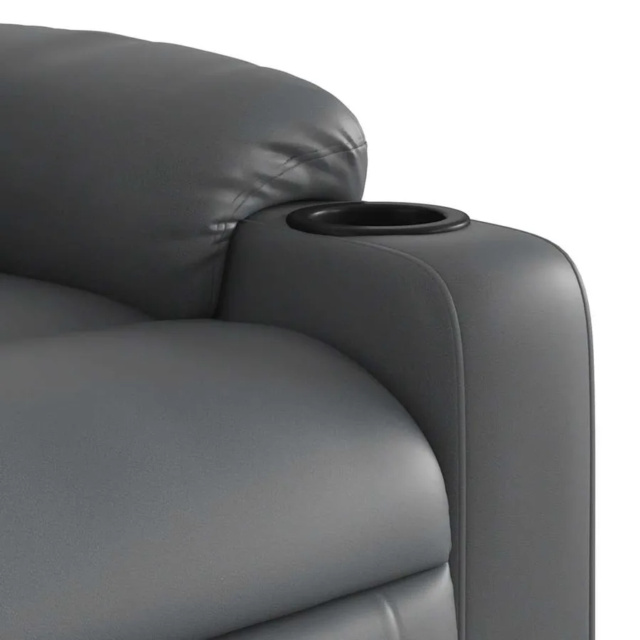 Fauteuil inclinable Gris Similicuir - 8