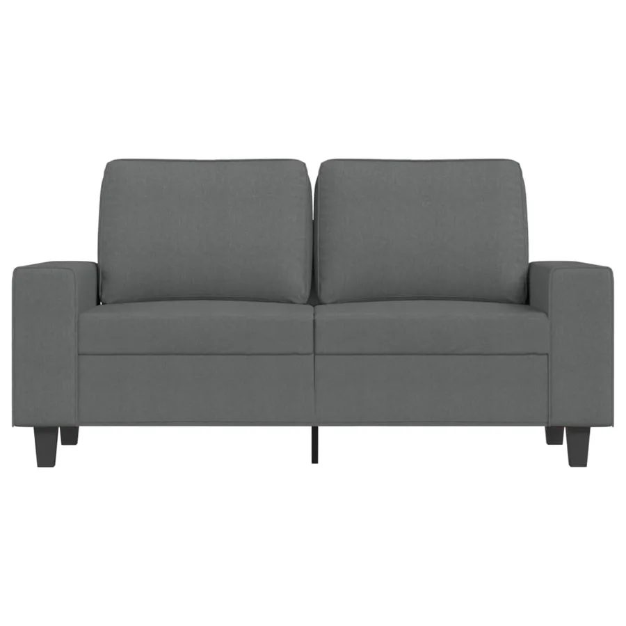 Canapé à 2 places Gris foncé 120 cm Tissu - 3