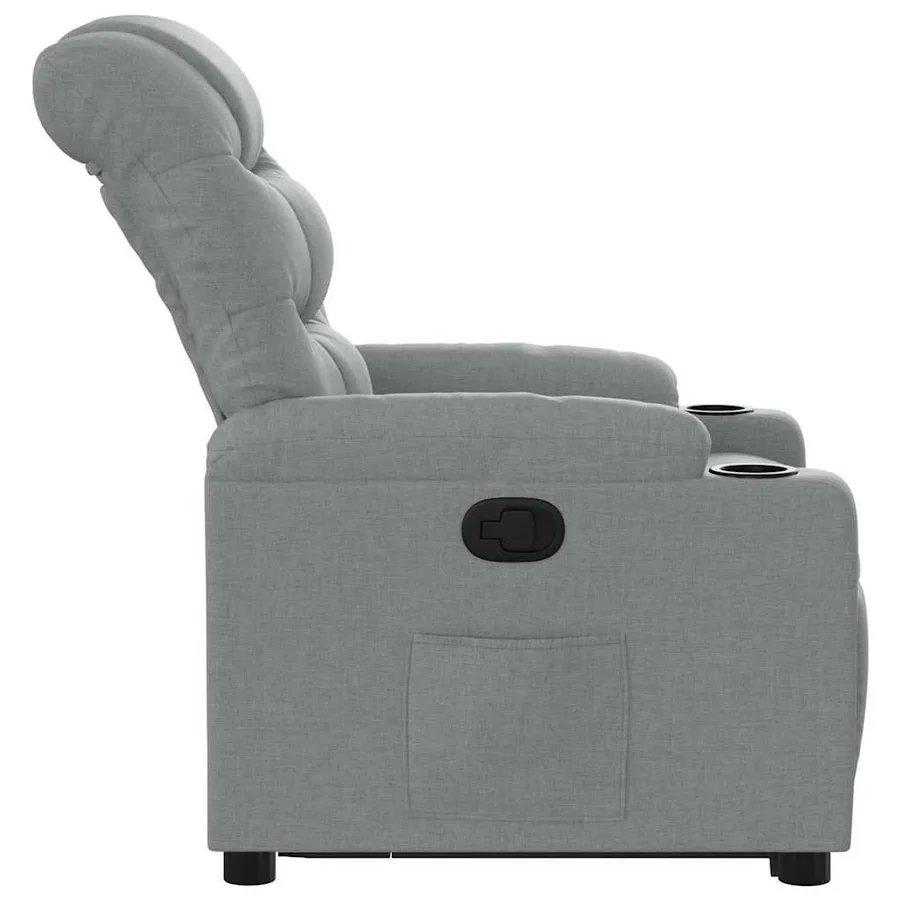 Fauteuil inclinable Gris clair Tissu - 10