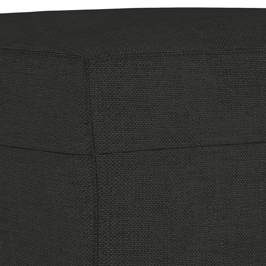 Ensemble de canapés 3 pcs noir tissu - 7