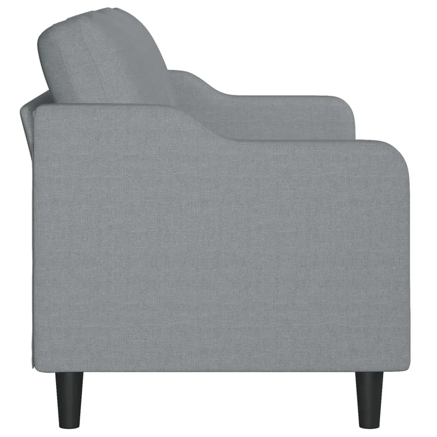 Canapé à 3 places Gris clair 180 cm Tissu - 4