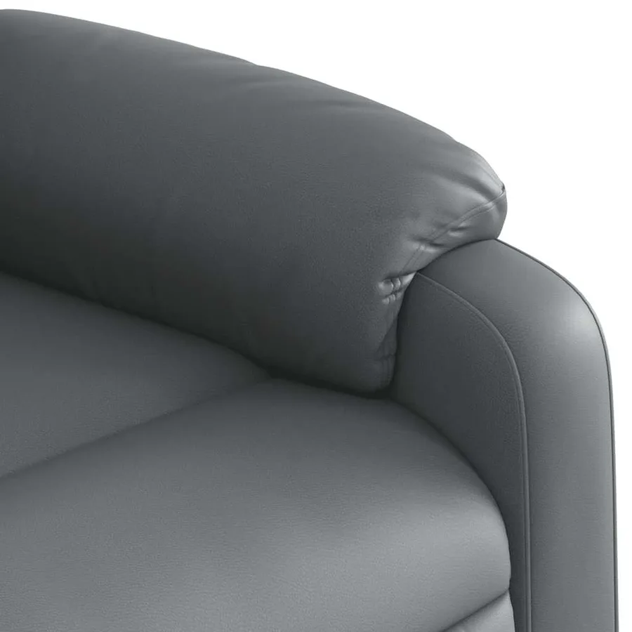 Fauteuil de massage inclinable Gris Similicuir - 10