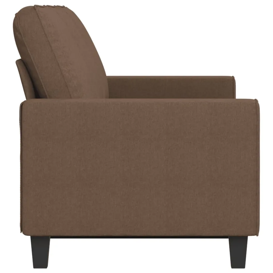 Canapé à 3 places Marron 180 cm Tissu - 4