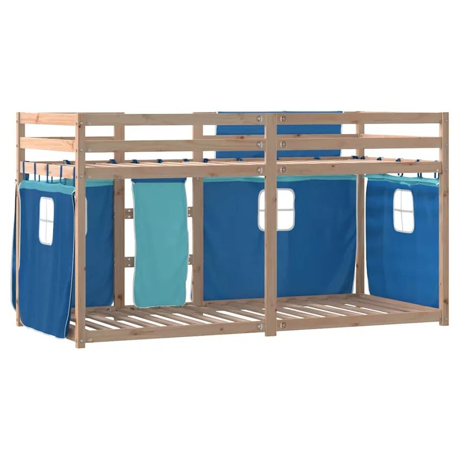 Lit superposé sans matelas 90x190 cm bois de pin massif - 7