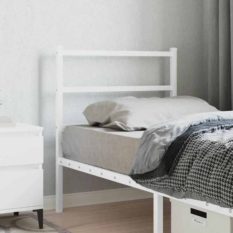 Tête de lit de remplacement métal blanc 75 cm