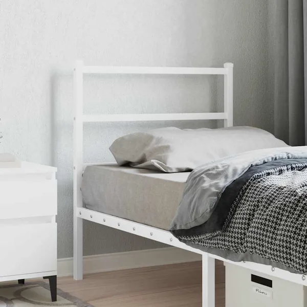 Tête de lit de remplacement métal blanc 75 cm