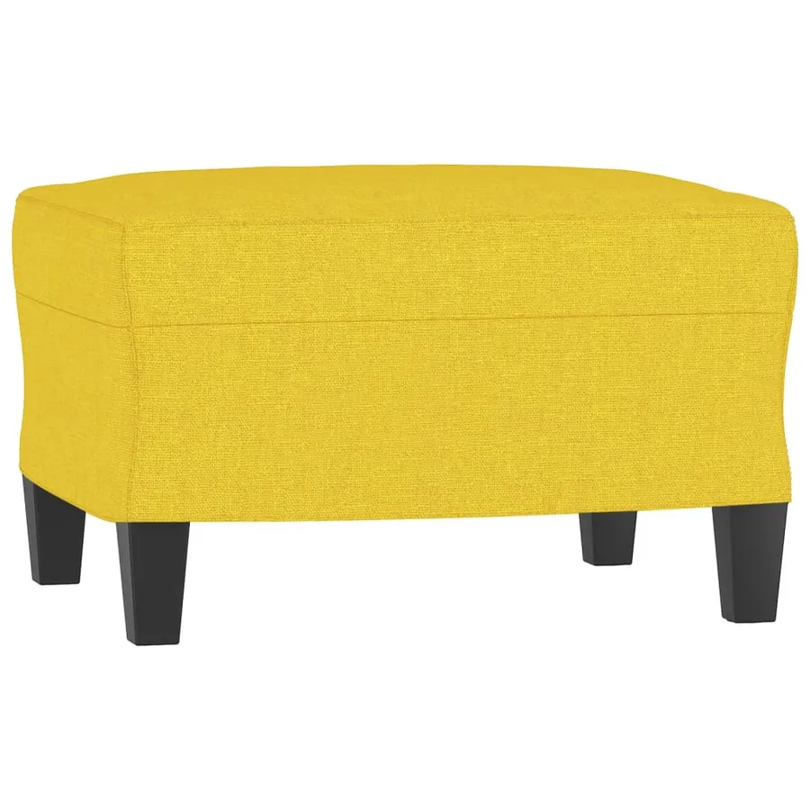 Ensemble de canapés 3 pcs jaune clair tissu - 5